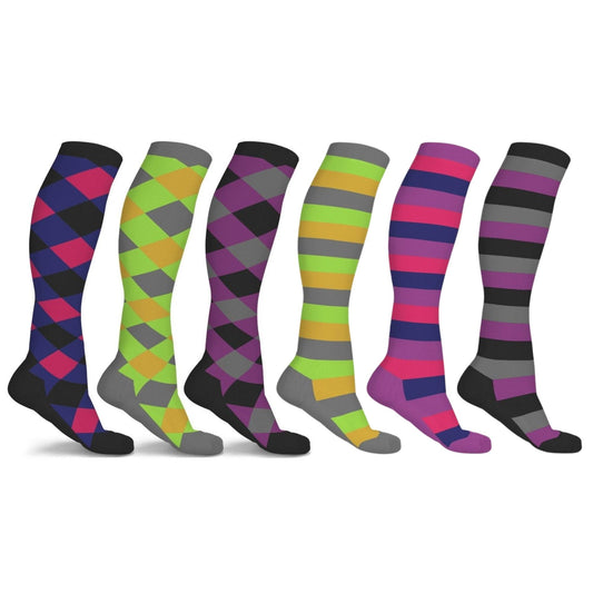 DCF Patterned Compression Socks (3 Pairs)