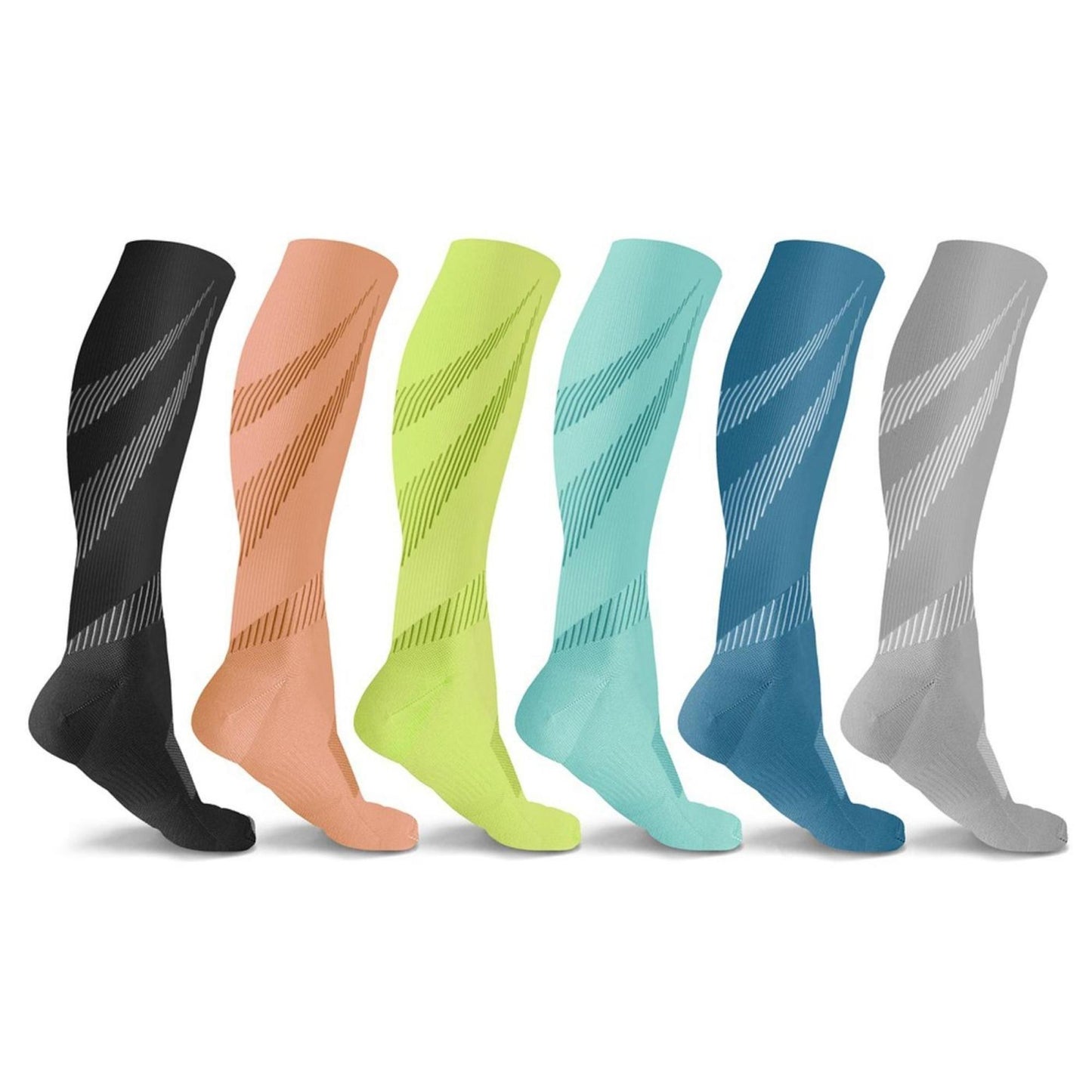 DCF Knee High Compression Sock Collection (6-Pack)