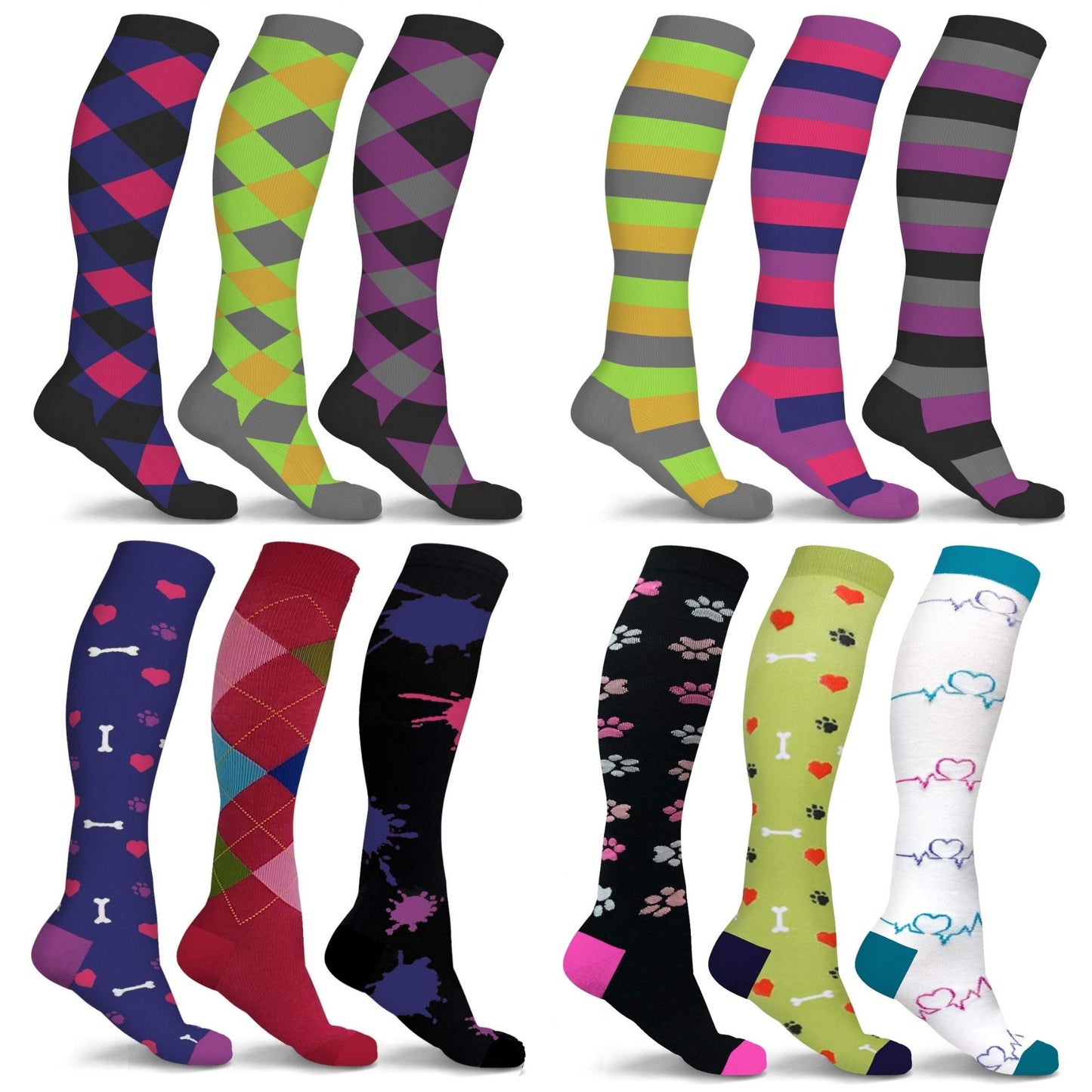 DCF Exclusive Lightweight Compression Socks (6 Pairs)