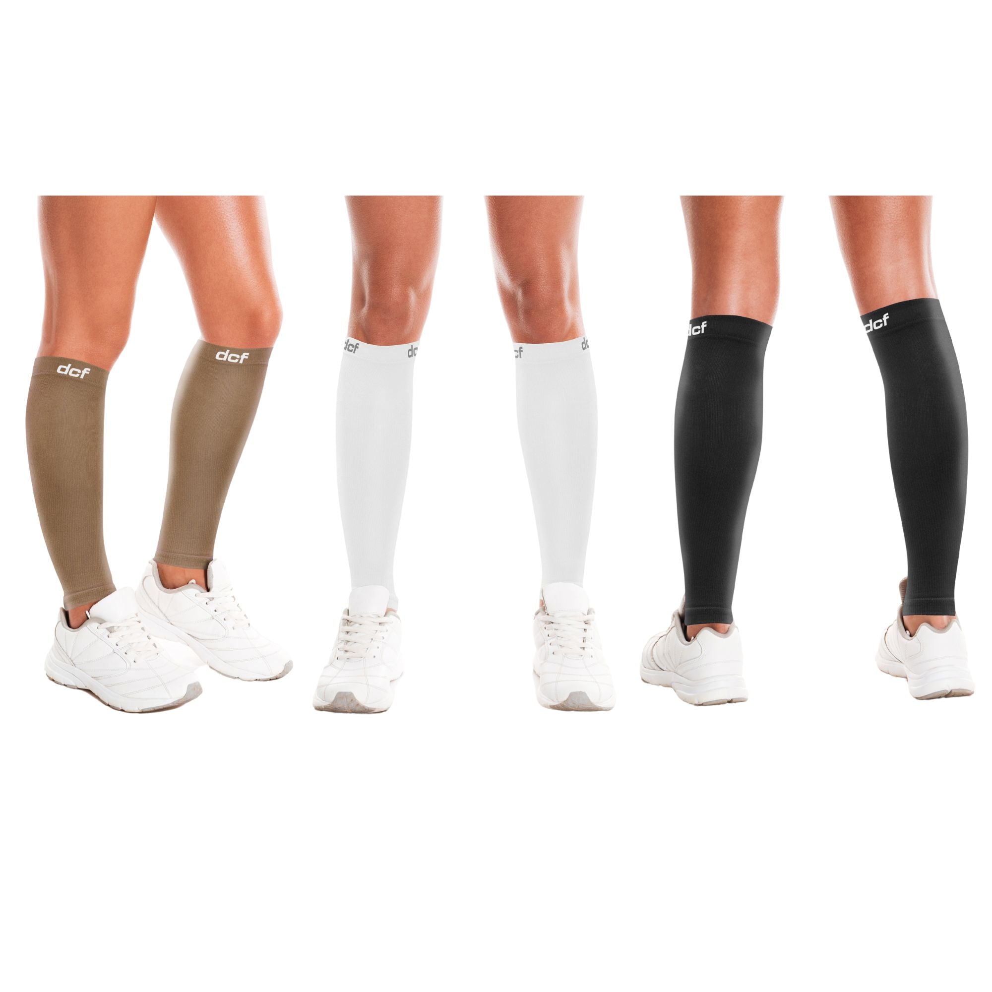 DCF Calf Relief and Performance Compression Sleeves (3-Pairs