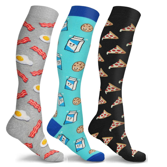 DCF Fun and Expressive Compression Socks (3-Pack)