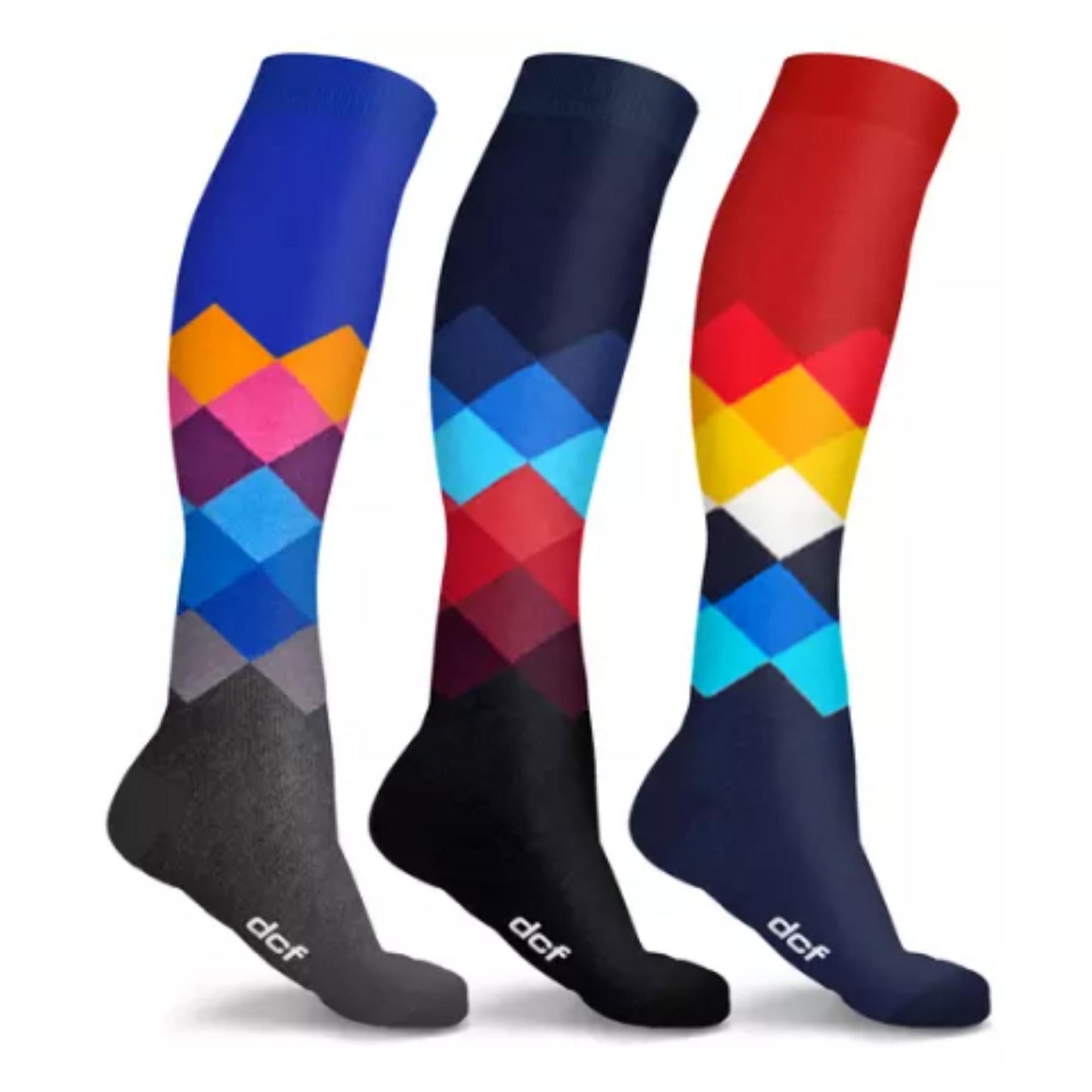 DCF Fun and Expressive Compression Socks (3- or 6-Pack)